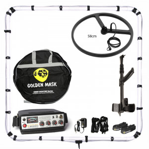 Глубинный импульсный металлоискатель Golden Mask Deep Hunter PRO5se (комплект PRO с рамкой 125х125 см, катушкой 58 см, штангой)