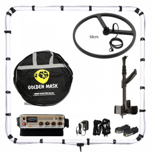 Глубинный импульсный металлоискатель Golden Mask Deep Hunter pro AE (комплект PRO с рамками 125х125 см, катушкой 58 см, штангой)