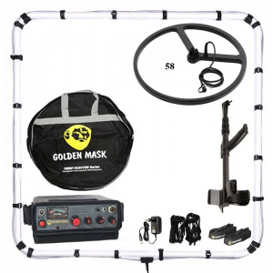 Глубинный импульсный металлоискатель Golden Mask Deep Hunter PRO7se (комплект PRO с рамкой 125х125 см, катушкой 58 см и штангой)