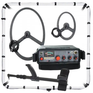 Глубинный импульсный металлоискатель Golden Mask Deep Hunter PRO7se (комплект PRO с рамкой 125х125 см, катушками 38х58 см, 20х30 см и штангой)